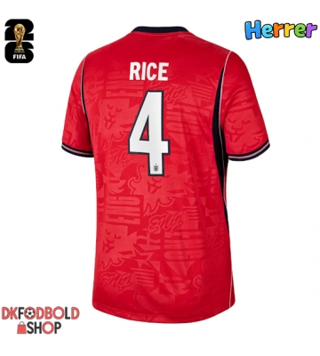 England Declan Rice #4 Udebanetrøje VM 2026 Kort ærmer